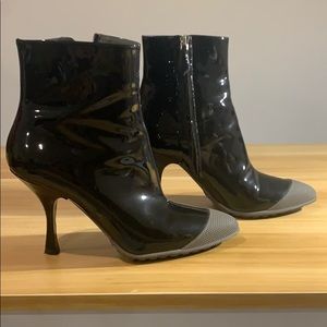 Miu Miu patent leather booties